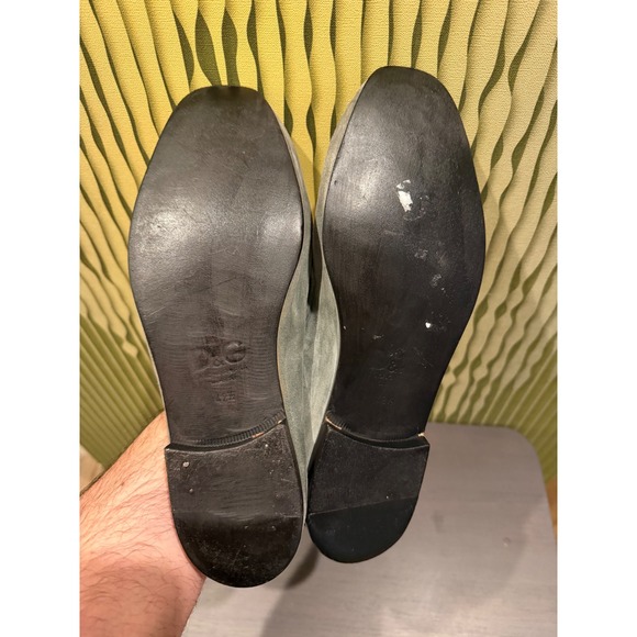 D&G Dolce & Gabbana Mens Grey Suede Penny Loafers Made in Italy Size 42.5 EU main image 8